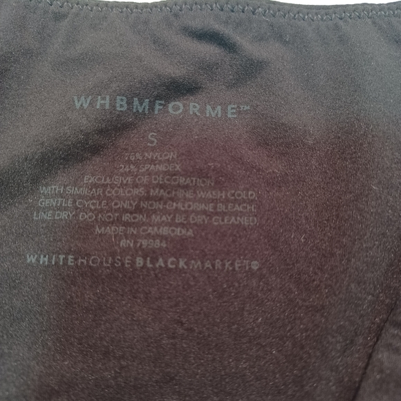 WHBM Elegant Black V-Neck Women's Top - Picture 2 of 5